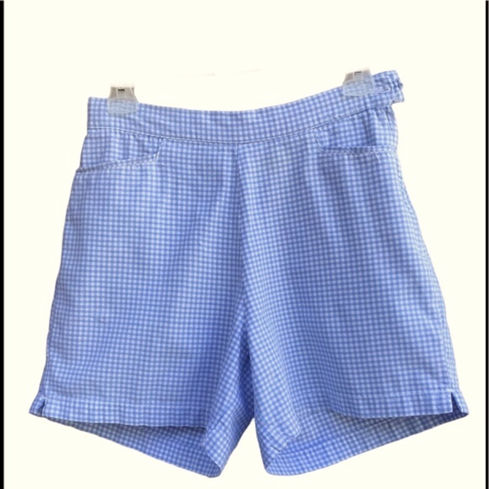 Gingham Light Blue and White Shorts!